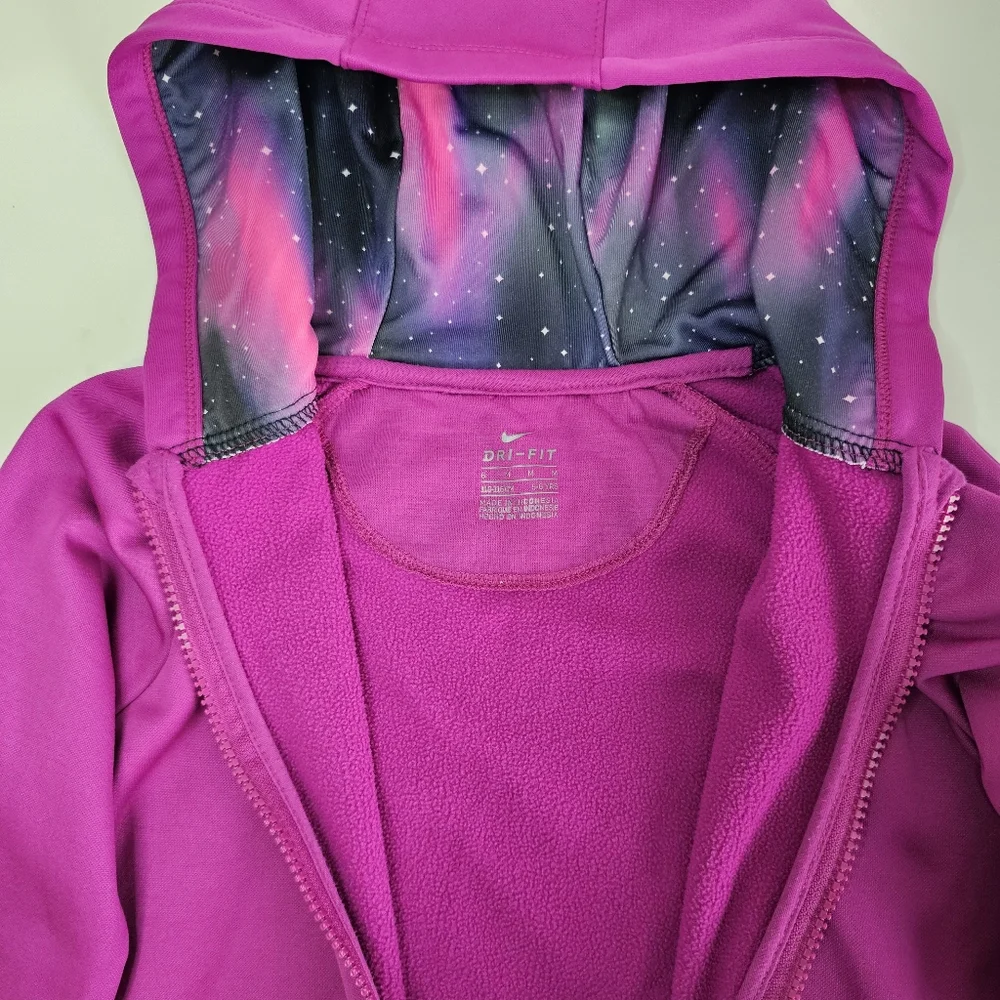 Nike Fuchsia Hoodie and Galaxy Leggings - Picture 2 of 8